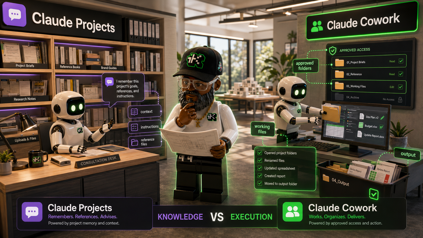 Claude Projects vs. Cowork: What's the Difference?
